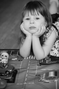 bored little girl
