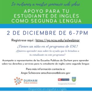 Cover photo for Recursos para estudiantes de inglés como segunda lengua de DPS -Resources for DPS English Language Learners