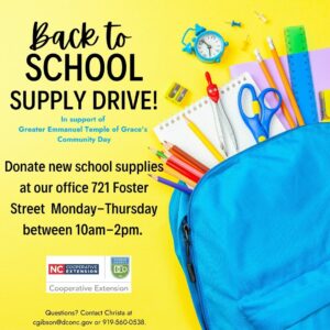 Cover photo for We're Collecting School Supplies!