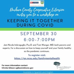 Cover photo for Keeping It Together During COVID-19