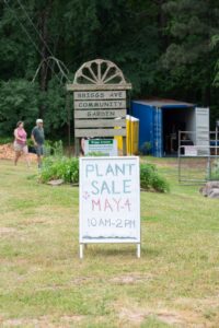 Briggs Ave Plant Sale Sign, May 4th