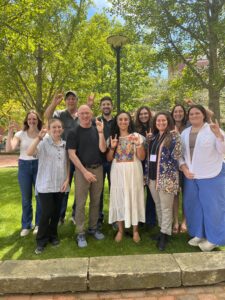 Photo of NC State group at BEST. From left to right: Delany Serpan, Savannah Moore, Kurt Smith, Robert Bardon, Jameson Boone, Sonia Preisser Rubio, Sarah Cain, Jenn Fawcett, Clarisse Owens, and Ann Morgan Hawthorne. Not pictured: Carla Barberi and Renee Strnad